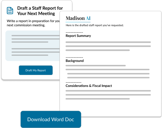 Madison AI Staff Report Writer
