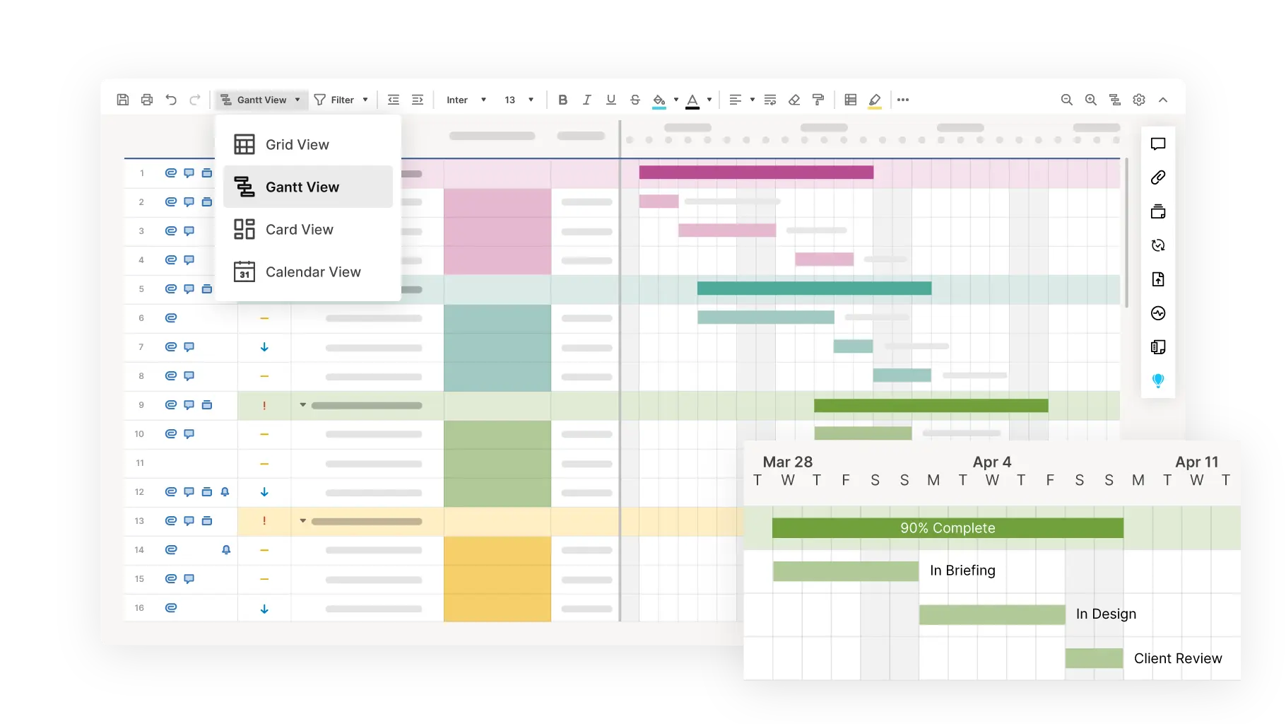 Smartsheet strategic planning template