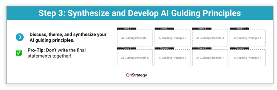 Creating AI Guiding Principles: Step 3