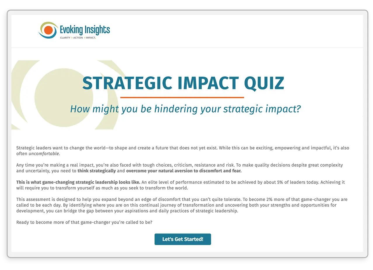 Strategic Impact Quiz